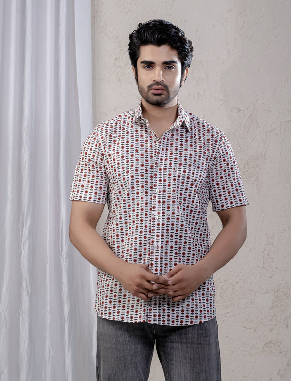 Cotton Printed Half Sleeves Shirt