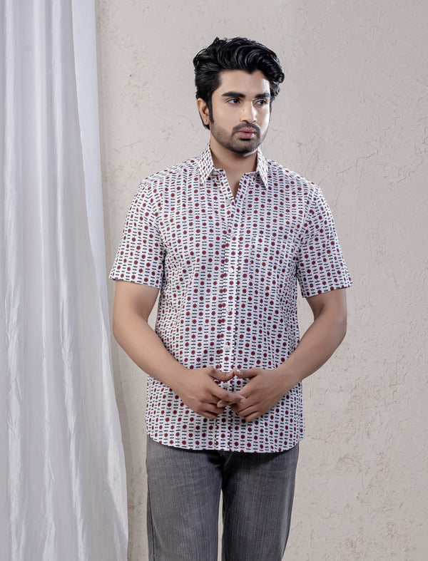 Cotton Printed Half Sleeves Shirt