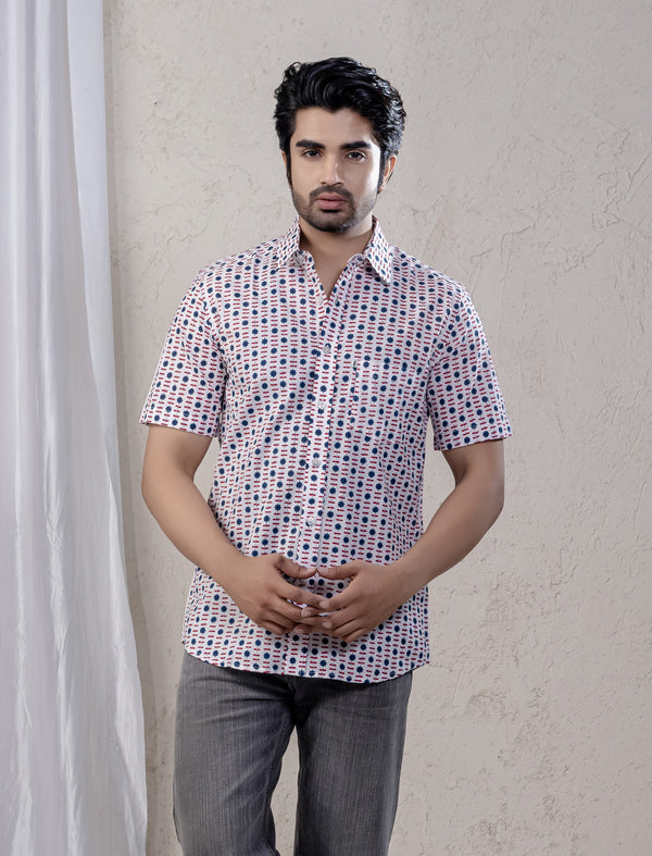 Cotton Printed Half Sleeves Shirt