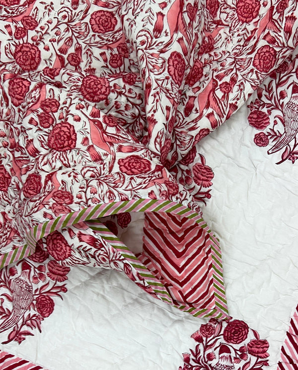 Hand Block Printed Cotton Double Quilt