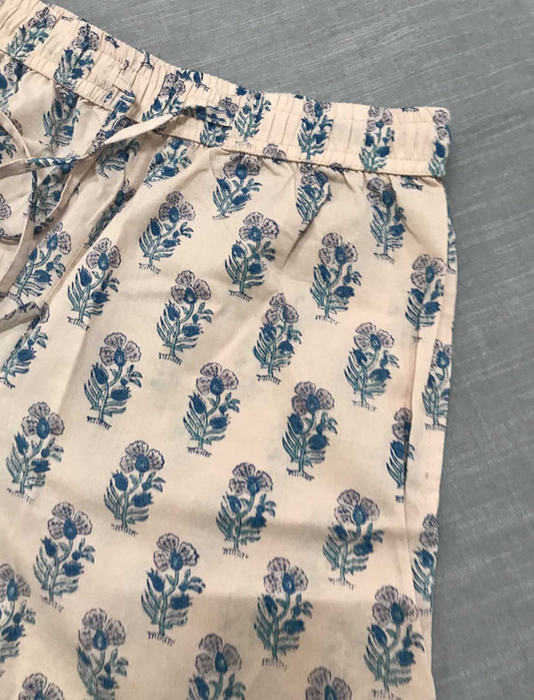 Cotton Block Printed Shorts - Small