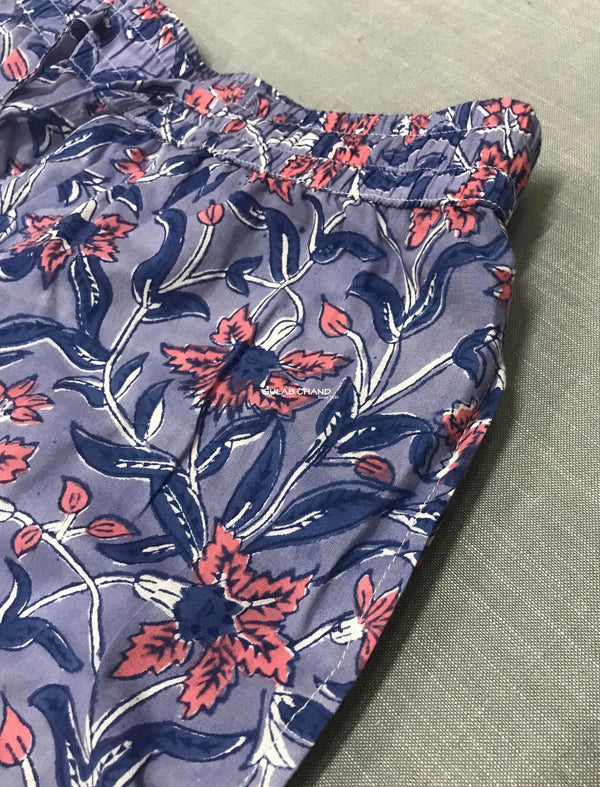 Cotton Block Printed Shorts - Small