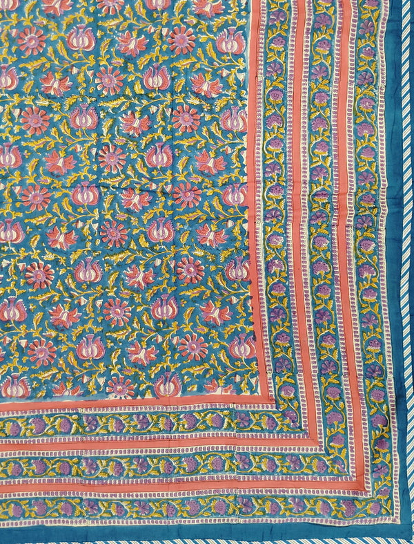 Hand Block Printed Cotton Single Dohar