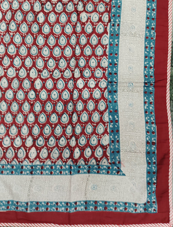 Hand Block Printed Cotton Single Dohar