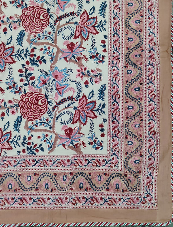 Hand Block Printed Cotton Single Dohar