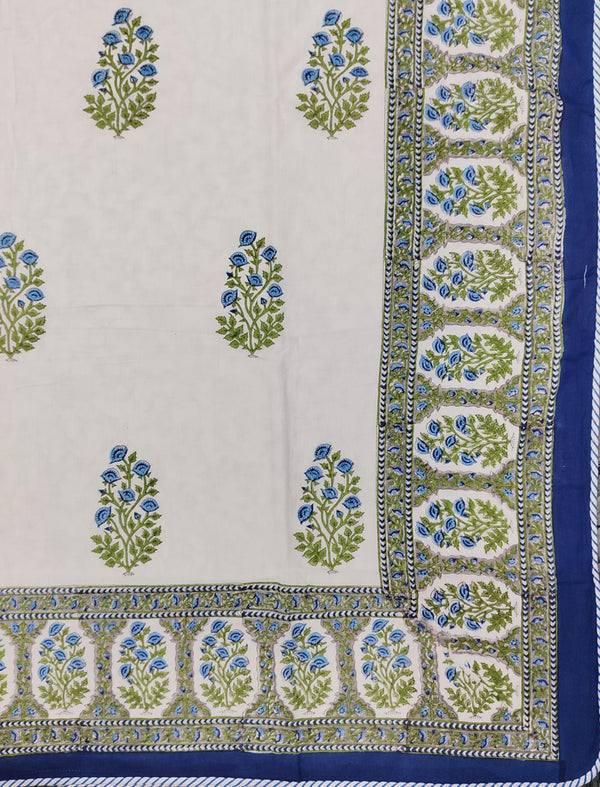 Hand Block Printed Cotton Single Dohar