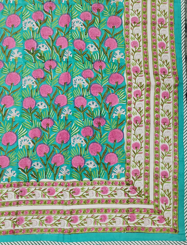 Hand Block Printed Cotton Double Dohar