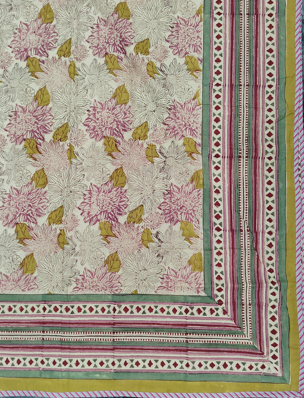Hand Block Printed Cotton Single Dohar