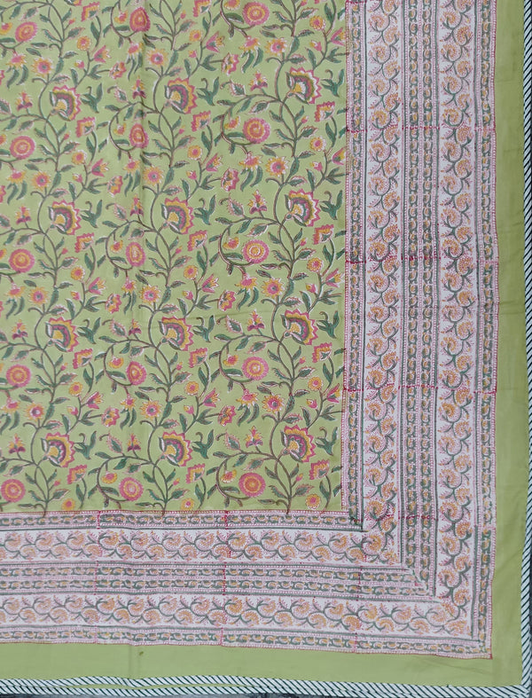 Hand Block Printed Cotton Double Dohar