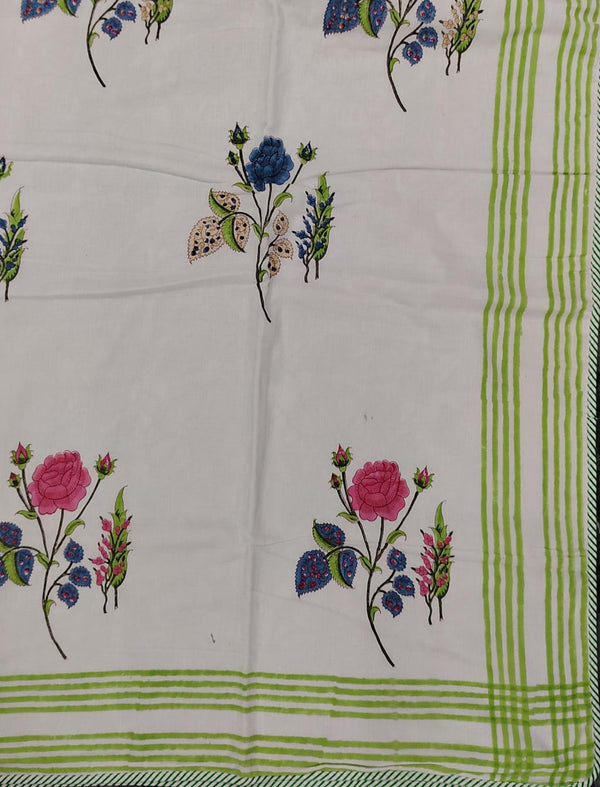 Hand Block Printed Cotton Single Dohar