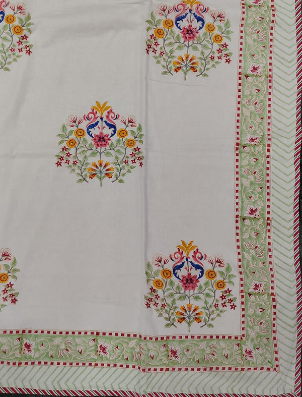 Hand Block Printed Cotton Single Dohar