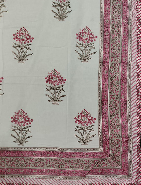 Hand Block Printed Cotton Single Dohar