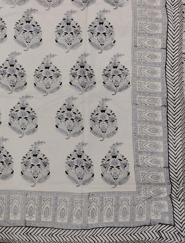 Hand Block Printed Cotton Single Dohar