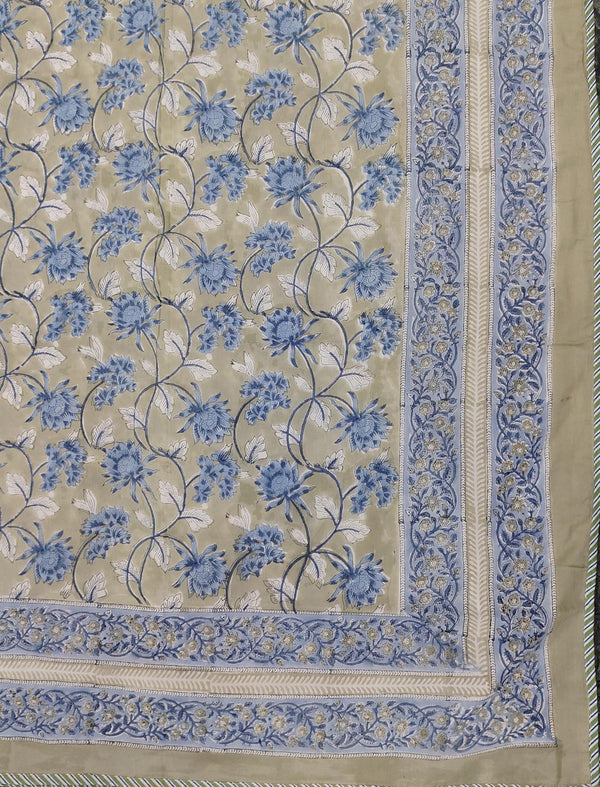 Hand Block Printed Cotton Double Dohar