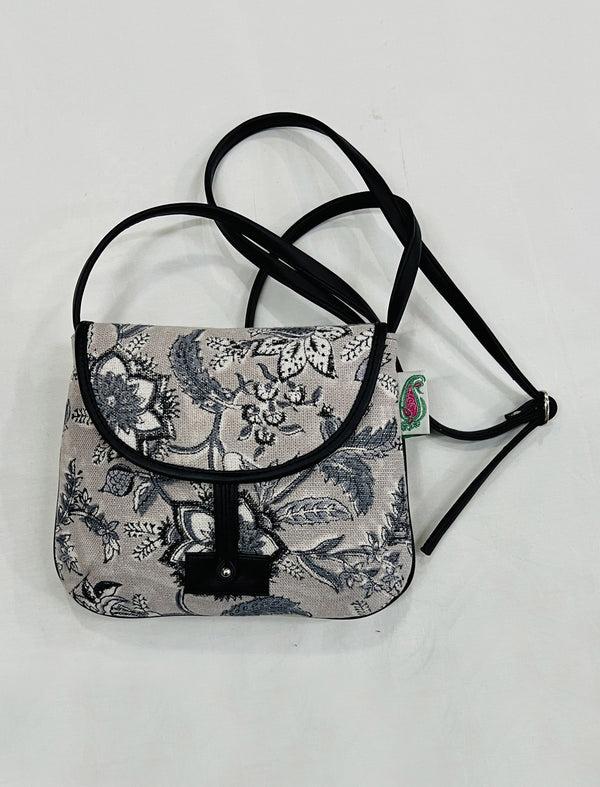 Block Printed Cotton Sling Bag For Women