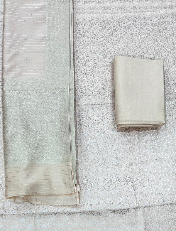 Festive Unstitched Chanderi Silk Fancy Suit